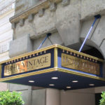 structural canopy for Hotel Vintage fancy gold with lights and