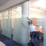 privacy frosting on office cubicles